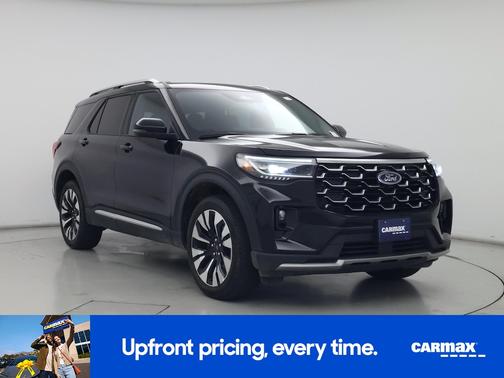 Black 2025 Ford Explorer Platinum
