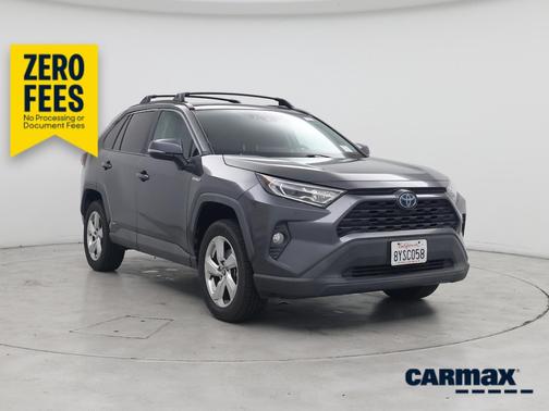 Gray 2021 Toyota RAV4 Hybrid XLE Premium