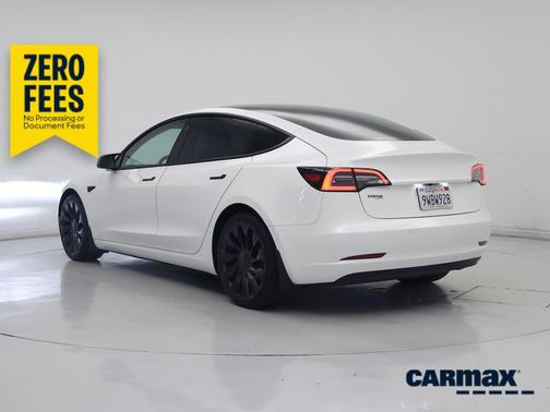 White 2021 Tesla Model 3 Performance