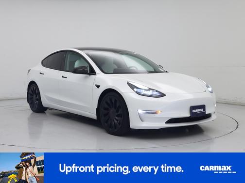 White 2021 Tesla Model 3 Performance