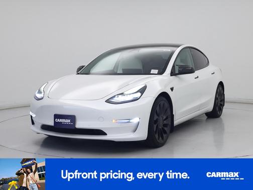 White 2021 Tesla Model 3 Performance