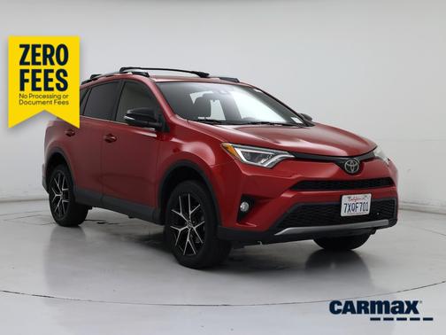 Red 2017 Toyota RAV4 SE