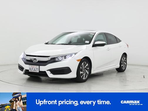 White 2018 Honda Civic EX