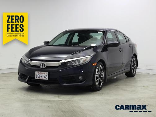 Blue 2017 Honda Civic EX-T