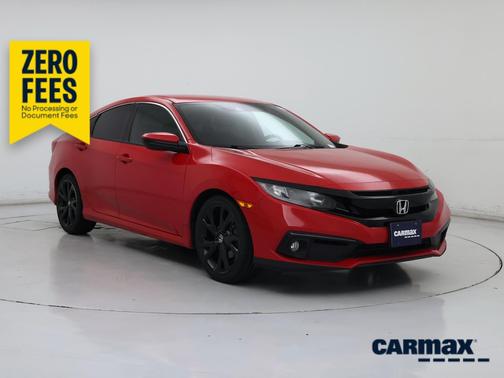 Red 2020 Honda Civic Sport