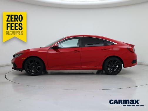 Red 2020 Honda Civic Sport