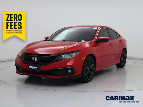 Red 2020 Honda Civic Sport
