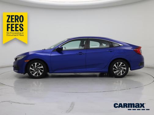 Blue 2016 Honda Civic EX