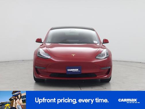 Red 2021 Tesla Model 3 Standard Range Plus
