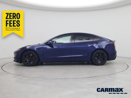 Blue 2025 Tesla Model 3 Performance