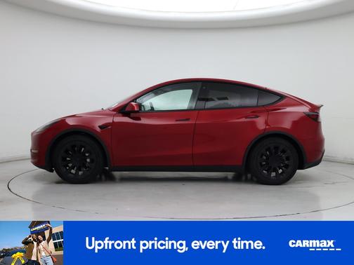 Red 2021 Tesla Model Y Long Range