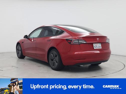 Red 2022 Tesla Model 3