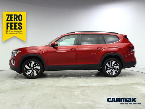 Burgundy 2024 Volkswagen Atlas SE w/Tech