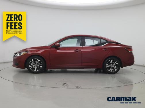 Red 2021 Nissan Sentra SV