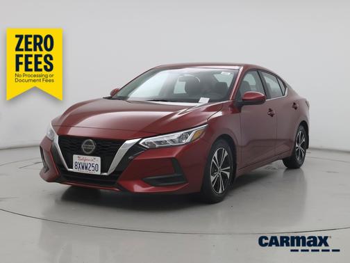 Red 2021 Nissan Sentra SV