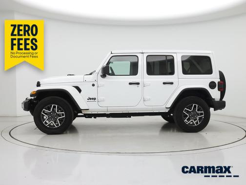 White 2025 Jeep Wrangler Sahara