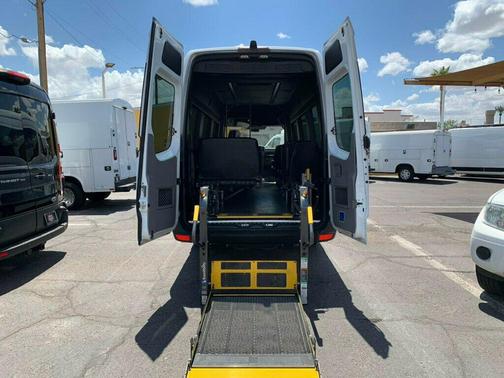 Arctic White 2016 Mercedes-Benz Sprinter 3500 3500 RWD Reg Cab 170' WB HANDICAP RAMP W/15-PASSENGER SEATS
