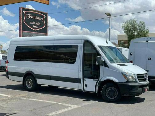 Arctic White 2016 Mercedes-Benz Sprinter 3500 3500 RWD Reg Cab 170' WB HANDICAP RAMP W/15-PASSENGER SEATS