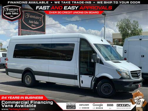 Arctic White 2016 Mercedes-Benz Sprinter 3500 3500 RWD Reg Cab 170' WB HANDICAP RAMP W/15-PASSENGER SEATS