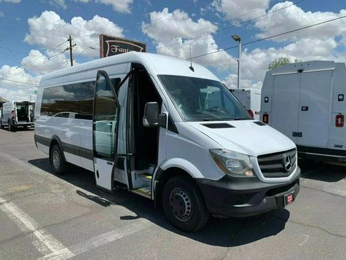 Arctic White 2016 Mercedes-Benz Sprinter 3500 3500 RWD Reg Cab 170' WB HANDICAP RAMP W/15-PASSENGER SEATS