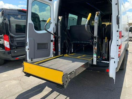 Arctic White 2016 Mercedes-Benz Sprinter 3500 3500 RWD Reg Cab 170' WB HANDICAP RAMP W/15-PASSENGER SEATS