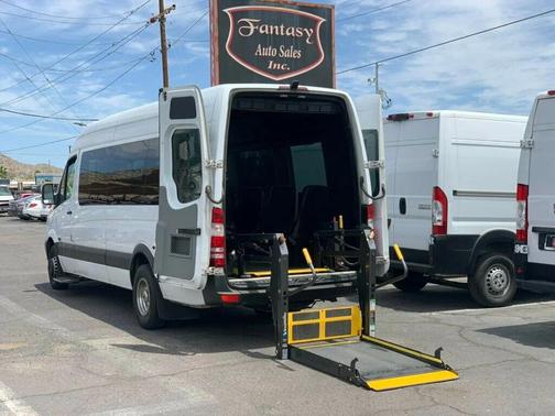 Arctic White 2016 Mercedes-Benz Sprinter 3500 3500 RWD Reg Cab 170' WB HANDICAP RAMP W/15-PASSENGER SEATS
