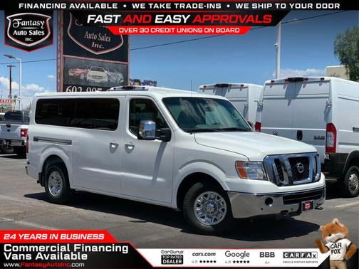 Glacier White 2016 Nissan NV Passenger NV3500 HD SL V8