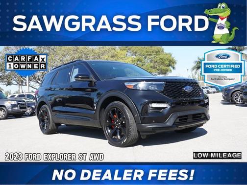 AGATE BLACK METALLIC 2023 Ford Explorer ST
