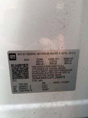 Summit White 2023 Chevrolet Equinox 1LT