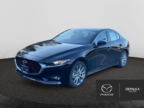 Jet Black Mica 2026 Mazda Mazda3 FWD w/Preferred Package