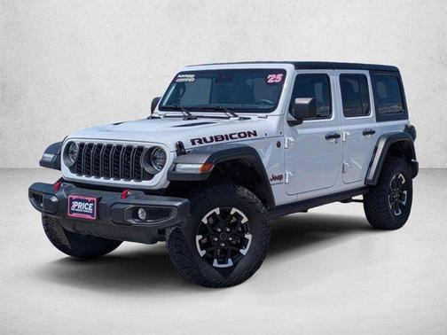 Bright White Clearcoat 2025 Jeep Wrangler Rubicon