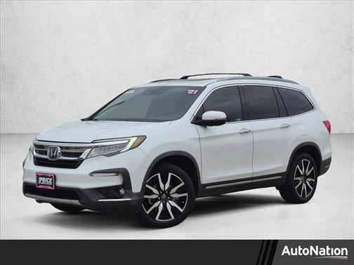 Platinum White Pearl 2021 Honda Pilot Touring 8-Passenger