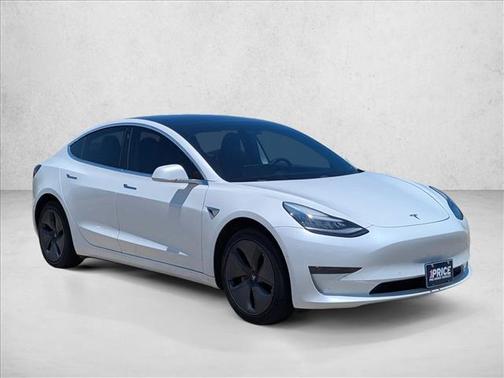 Pearl White Multi-Coat 2020 Tesla Model 3 Standard Range Plus