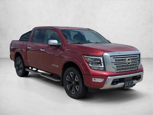 Cardinal Red Metallic 2021 Nissan Titan Platinum Reserve