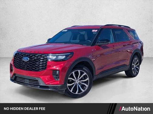 Silver 2025 Ford Explorer ST-Line