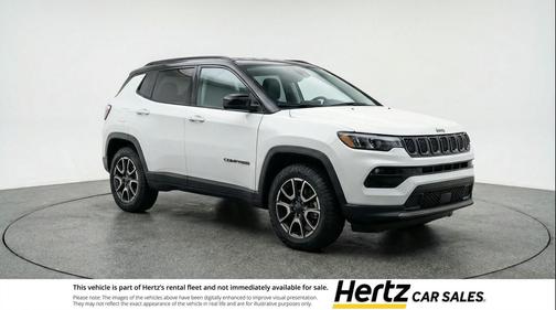 Bright White Clearcoat 2025 Jeep Compass Trailhawk