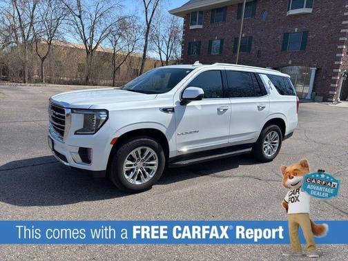 White Frost Tricoat 2023 GMC Yukon SLT