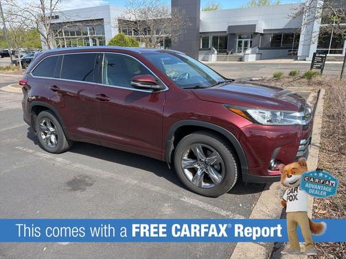 Salsa Red Pearl 2019 Toyota Highlander Limited Platinum