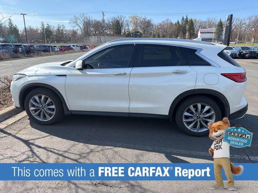 Majestic White 2021 INFINITI QX50 LUXE