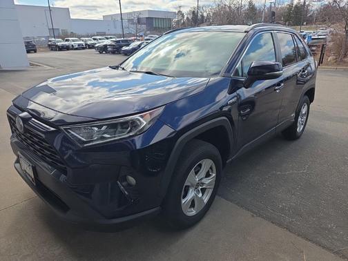 Blue Flame 2021 Toyota RAV4 Hybrid XLE
