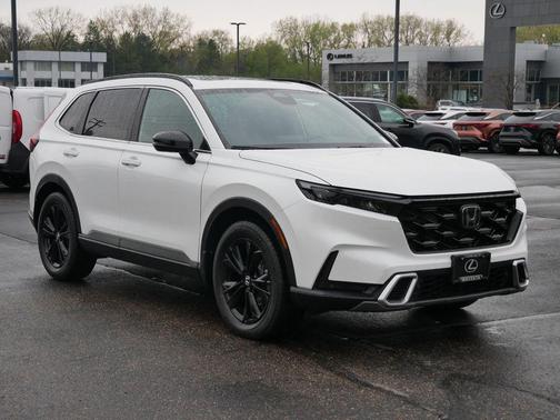 Platinum White Pearl 2023 Honda CR-V Hybrid Sport Touring AWD