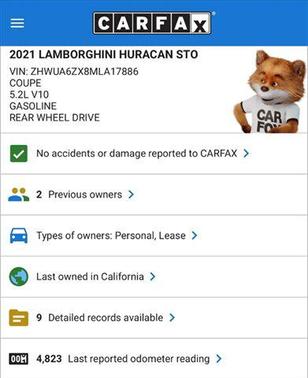2021 Lamborghini Huracan STO Coupe
