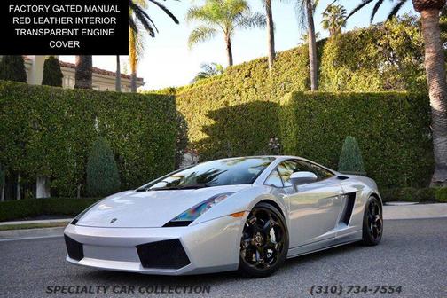 Silver 2005 Lamborghini Gallardo