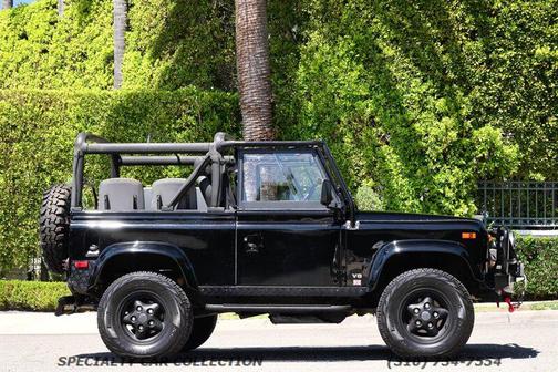 Beluga Black Clearcoat 1997 Land Rover Defender 90 Soft Top