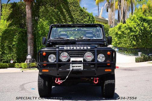 Beluga Black Clearcoat 1997 Land Rover Defender 90 Soft Top