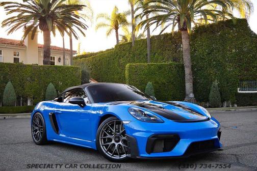 Shark Blue 2024 Porsche 718 Boxster Spyder RS