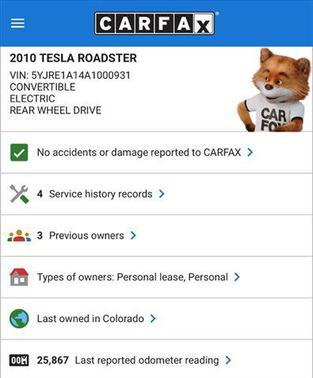 2010 Tesla Roadster 