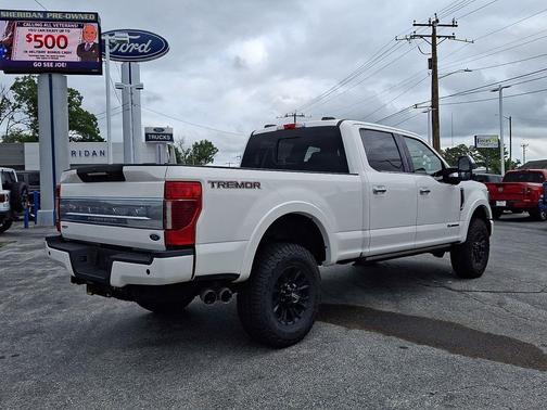 Star White Metallic Tri-Coat 2020 Ford F-250 Platinum