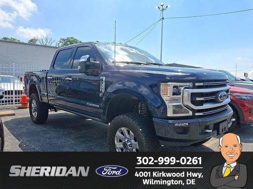 Antimatter Blue Metallic 2022 Ford F-350 Platinum