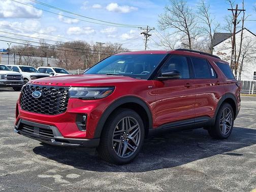 Rapid Red Metallic Tinted Clearcoat 2026 Ford Explorer ST-Line